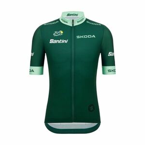 SANTINI Cyklistický dres s krátkým rukávem - TOUR DE FRANCE - GREEN JERSEY - zelená 2XL obraz