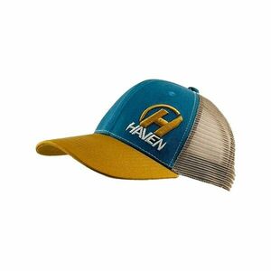 HAVEN Cyklistická čepice - TRUCKER - modrá/hnědá L-XL obraz