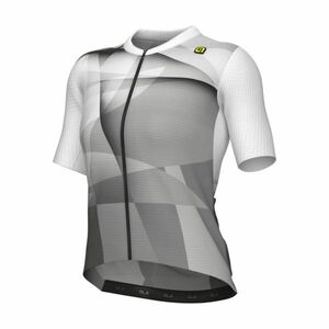 ALÉ Cyklistický dres s krátkým rukávem - SPRINTER R-EV1 - bílá/fialová/šedá S obraz