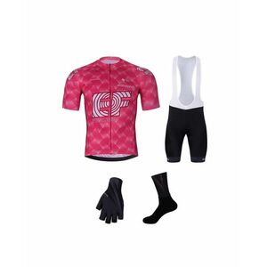 BONAVELO Cyklistický mega set - EDUCATION FIRST 2025 - růžová/černá obraz