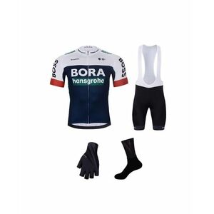 BONAVELO Cyklistický mega set - BORA 2025 - modrá/bílá/černá obraz