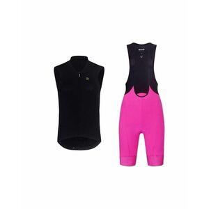 RIVANELLE Cyklistický krátký dres a krátké kalhoty - PURE - růžová/černá obraz