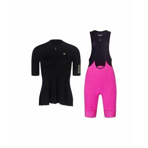 RIVANELLE Cyklistický krátký dres a krátké kalhoty - GRACE - černá/růžová obraz