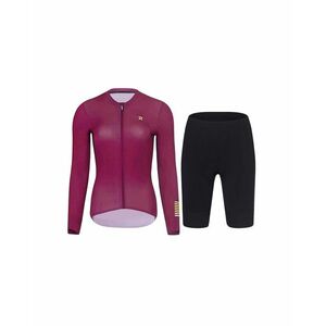 HOLOKOLO Cyklistický dlouhý dres a kalhoty - VICTORIOUS ELITE - černá/bordó obraz