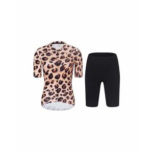 RIVANELLE Cyklistický krátký dres a krátké kalhoty - WILDCAT II - hnědá/černá obraz