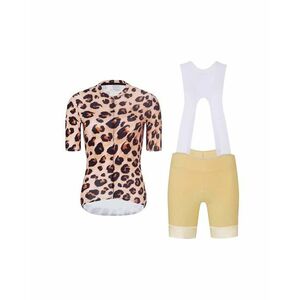RIVANELLE Cyklistický krátký dres a krátké kalhoty - WILDCAT II - béžová/černá obraz
