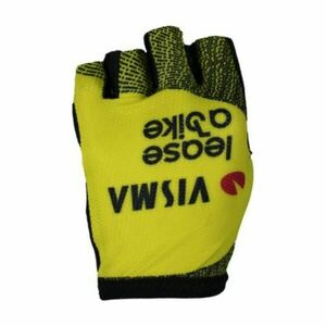 RAPIDGEAR Cyklistické rukavice krátkoprsté - VISMA TDF25 REPLICA GLOVES - žlutá/černá XL obraz