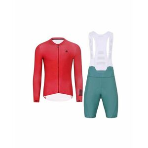 HOLOKOLO Cyklistický krátký dres a krátké kalhoty - VICTORIOUS - zelená/červená obraz