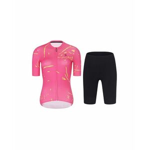 RIVANELLE Cyklistický krátký dres a krátké kalhoty - PASSION - žlutá/růžová obraz