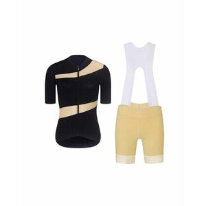 RIVANELLE Cyklistický krátký dres a krátké kalhoty - GLAMOR - béžová/černá obraz