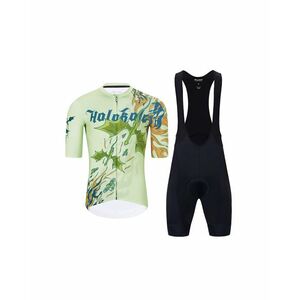 HOLOKOLO Cyklistický krátký dres a krátké kalhoty - DRAGON - oranžová/zelená obraz