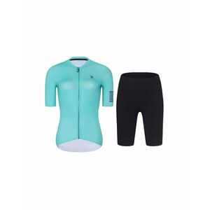 RIVANELLE Cyklistický krátký dres a krátké kalhoty - VICTORIOUS ELITE - tyrkysová/černá obraz