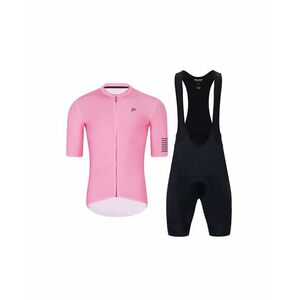 HOLOKOLO Cyklistický krátký dres a krátké kalhoty - VICTORIOUS ELITE - růžová/černá obraz