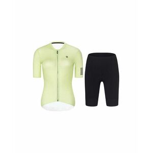 RIVANELLE Cyklistický krátký dres a krátké kalhoty - VICTORIOUS ELITE - světle zelená/černá obraz