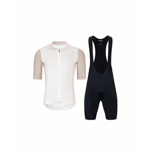 HOLOKOLO Cyklistický krátký dres a krátké kalhoty - PERFORMANCE - černá/béžová obraz