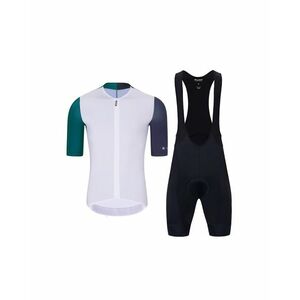 HOLOKOLO Cyklistický krátký dres a krátké kalhoty - PERFORMANCE - fialová/bílá obraz