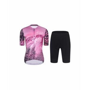 RIVANELLE Cyklistický krátký dres a krátké kalhoty - ROSESCAPE - růžová/fialová obraz