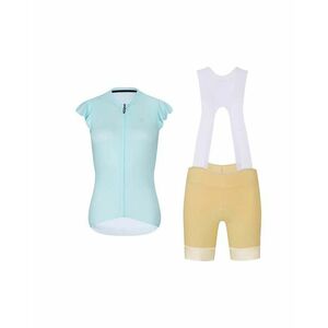 RIVANELLE Cyklistický krátký dres a krátké kalhoty - FLAIR - světle modrá/béžová obraz