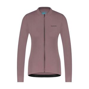 SHIMANO Cyklistický dres s dlouhým rukávem zimní - KAEDE THERMAL LONG - fialová L obraz