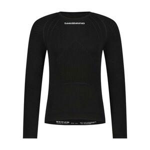 SHIMANO Cyklistické triko s dlouhým rukávem - VERTEX LONG - černá 2XL obraz