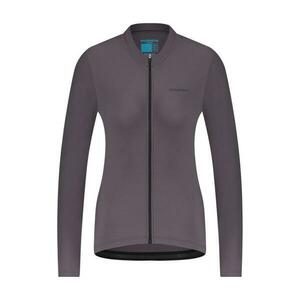 SHIMANO Cyklistický dres s dlouhým rukávem zimní - ELEMENT LONG - fialová M obraz