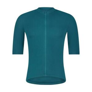 SHIMANO Cyklistický dres s krátkým rukávem - ELEMENTO - tyrkysová L obraz