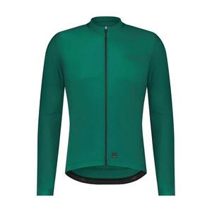 SHIMANO Cyklistický dres s dlouhým rukávem letní - ELEMENT LONG - zelená M obraz