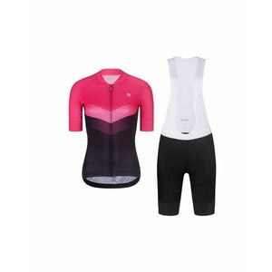 RIVANELLE Cyklistický krátký dres a krátké kalhoty - ARROW II - růžová/černá obraz