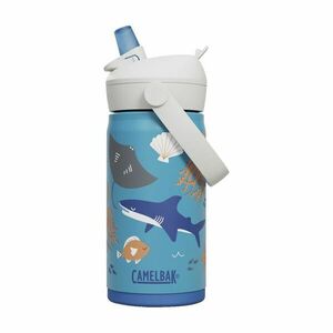 CAMELBAK Cyklistická láhev na vodu - THRIVE FLIP STRAW KIDS VSS 0, 35 L - modrá/vícebarevná obraz
