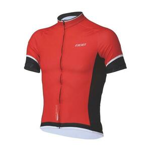 BBB Cyklistický dres s krátkým rukávem - COMFORTFIT - červená/černá 140 cm obraz