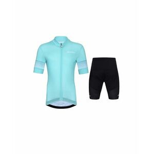 HOLOKOLO Cyklistický krátký dres a krátké kalhoty - FLOW JUNIOR - černá/zelená obraz