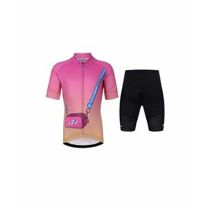 HOLOKOLO Cyklistický krátký dres a krátké kalhoty - CANDYBAG - vícebarevná/růžová/černá obraz