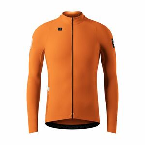 GOBIK Cyklistický dres s dlouhým rukávem zimní - PACER SOLID 2.0 - oranžová XL obraz