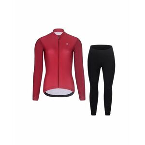 RIVANELLE Cyklistická zimní bunda a kalhoty - PERFORMANCE WINTER - bordó/černá obraz