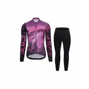 RIVANELLE Cyklistická zimní bunda a kalhoty - ROSESCAPE WINTER - fialová/černá obraz