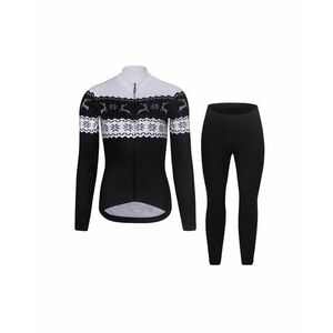 RIVANELLE Cyklistická zimní bunda a kalhoty - FROSTTRAIL WINTER - černá/bílá obraz