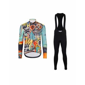 HOLOKOLO Cyklistický dlouhý dres a kalhoty - WILDLY II WINTER - vícebarevná/černá obraz