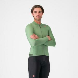 CASTELLI Cyklistický dres s dlouhým rukávem zimní - ESPRESSO THERMAL - světle zelená L obraz