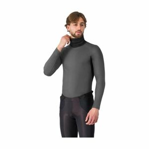 CASTELLI Cyklistické triko s dlouhým rukávem - FLANDERS 2 HIGH NECK WARMER - šedá L obraz