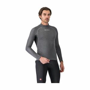 CASTELLI Cyklistické triko s dlouhým rukávem - FLANDERS 2 LONG SLEEVE - šedá M obraz
