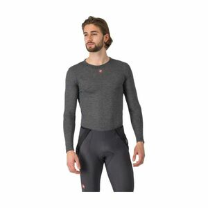 CASTELLI Cyklistické triko s dlouhým rukávem - MEDIO BASE LAYER LS - šedá XL obraz