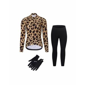 RIVANELLE Cyklistická zimní bunda a kalhoty - WILDCAT II WINTER - béžová/černá obraz