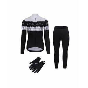 RIVANELLE Cyklistický mega set - FROSTTRAIL WINTER - černá/bílá obraz