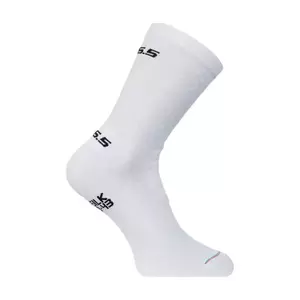 Q36.5 Cyklistické ponožky klasické - LEGGERA - bílá 40-43 obraz