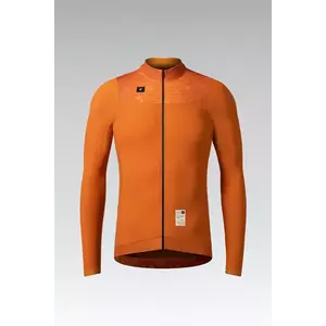 GOBIK Cyklistický dres s dlouhým rukávem zimní - HYDER BLEND 2.0 - oranžová M obraz