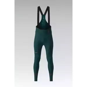 GOBIK Cyklistické kalhoty dlouhé s laclem - ABSOLUTE 7.0 - zelená 2XL obraz