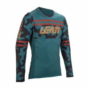 LEATT Cyklistický dres s dlouhým rukávem letní - MTB GRAVITY 4.0 - fialová L obraz