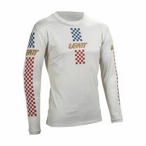 LEATT Cyklistický dres s dlouhým rukávem letní - MTB ENDURO 4.0 - bílá 2XL obraz