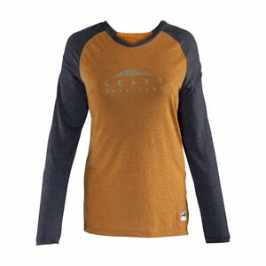 LEATT Cyklistický dres s dlouhým rukávem letní - MTB ALL MOUNTAIN 3.0 W - hnědá L obraz