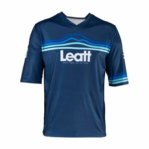 LEATT Cyklistický dres s krátkým rukávem - MTB ENDURO 3.0 - modrá XS obraz